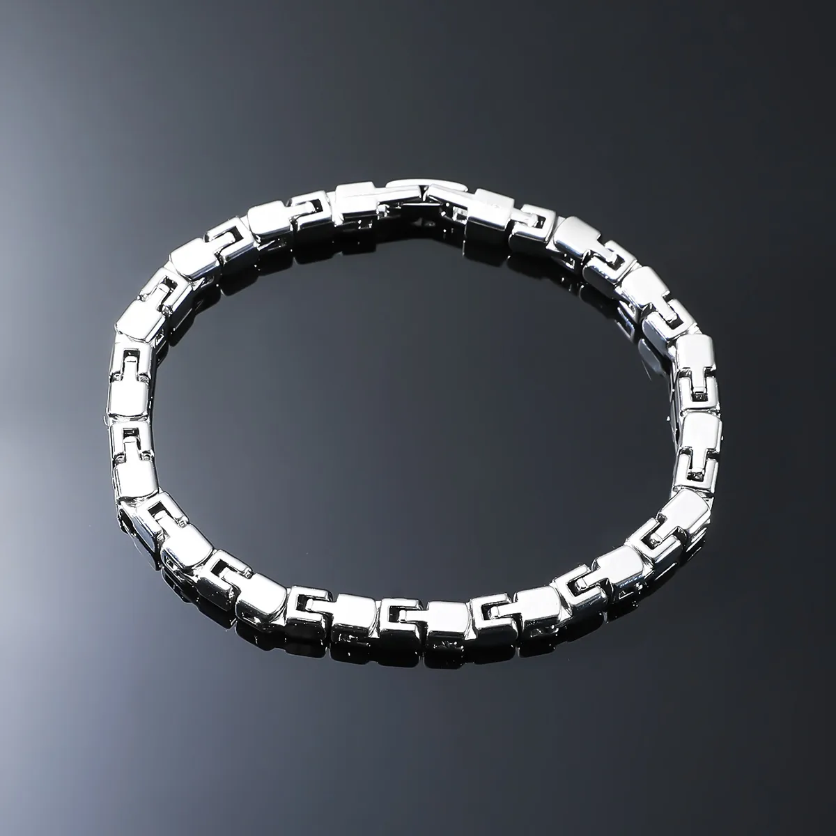 Ig Style Solid Color Alloy Men's Bracelets display picture 8