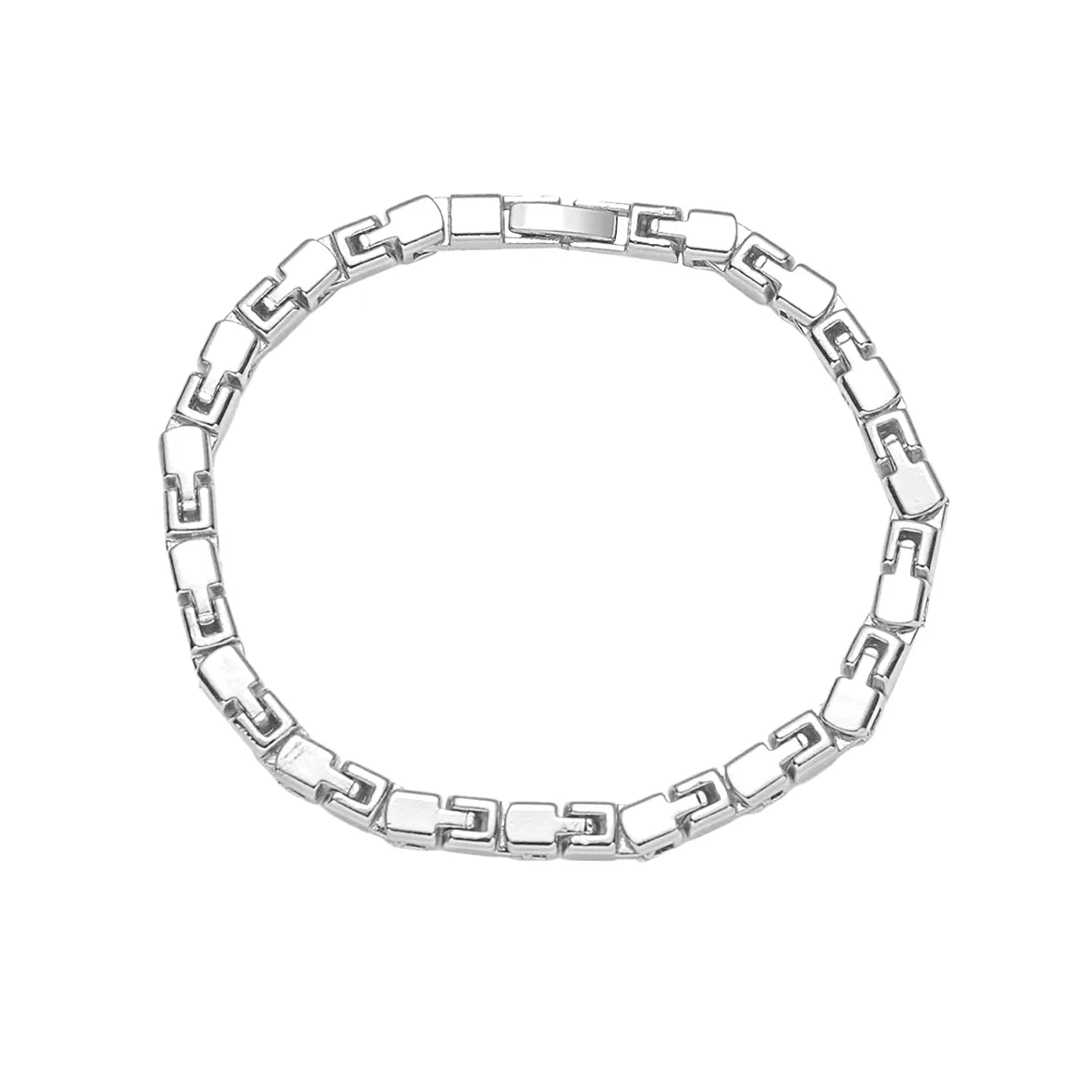 Ig Style Solid Color Alloy Men's Bracelets display picture 2