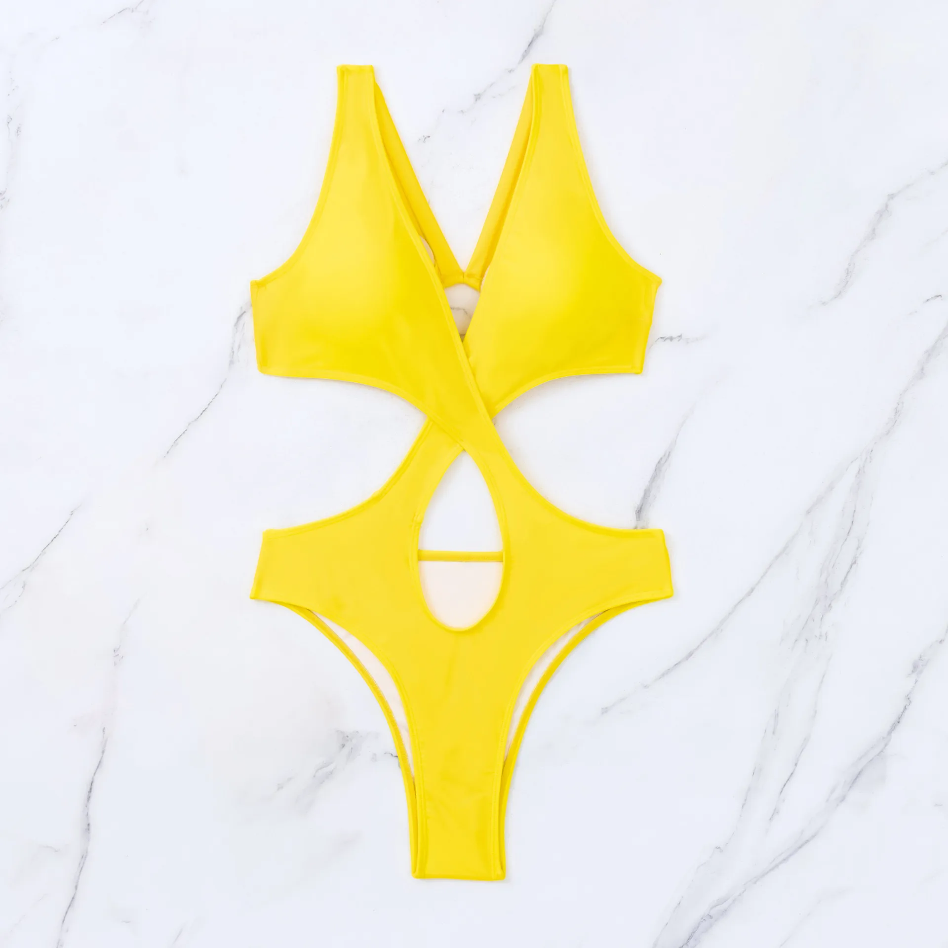Women's Modern Style Simple Style Solid Color 1 Piece One Piece Swimwear display picture 8