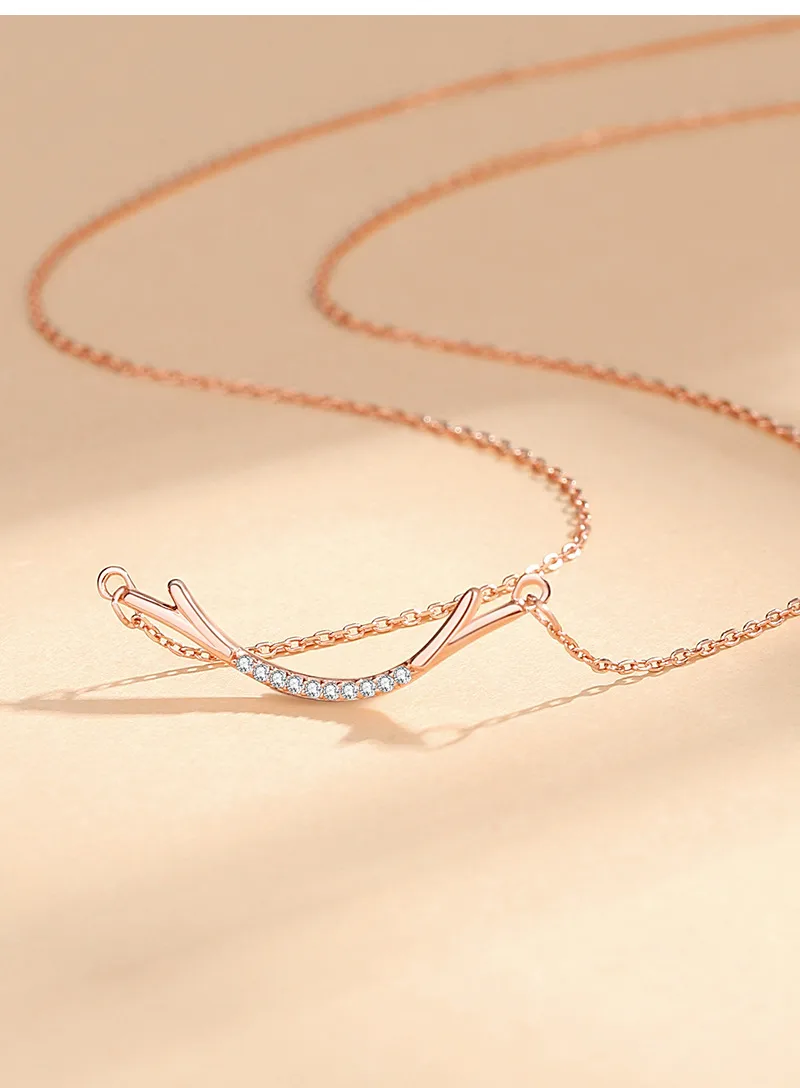 925 Sterling Silver Zircon Cable Chain Plating Inlay Geometric Necklace display picture 2