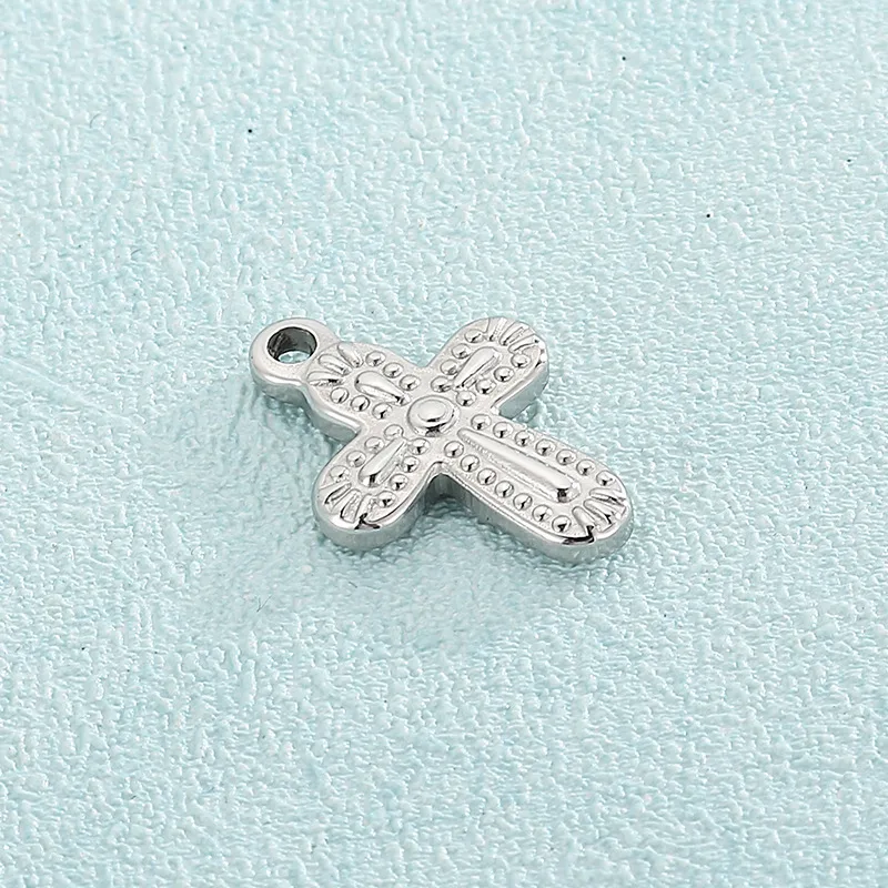 1 Piece Stainless Steel 18K Gold Plated Cross display picture 4