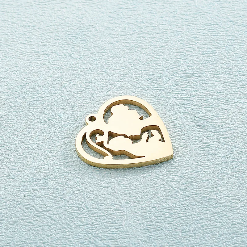 1 Piece Stainless Steel 18K Gold Plated Solid Color display picture 3