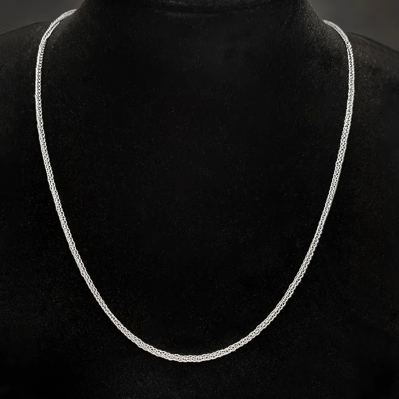 925 Sterling Silver Plating Solid Color Necklace display picture 7