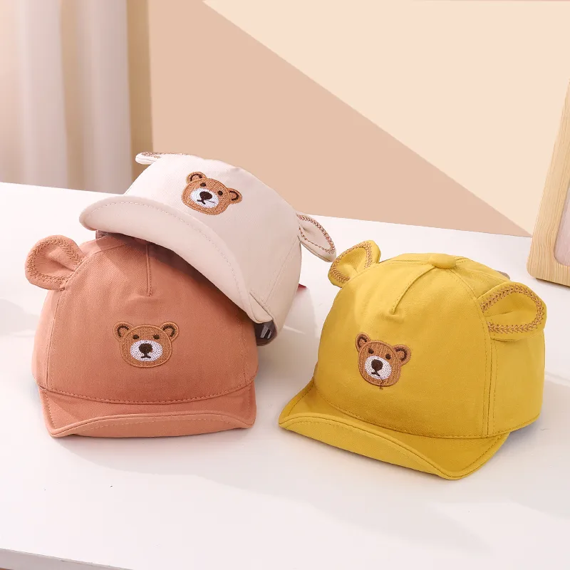 Children Unisex Cute Animal Bear Baseball Cap display picture 2