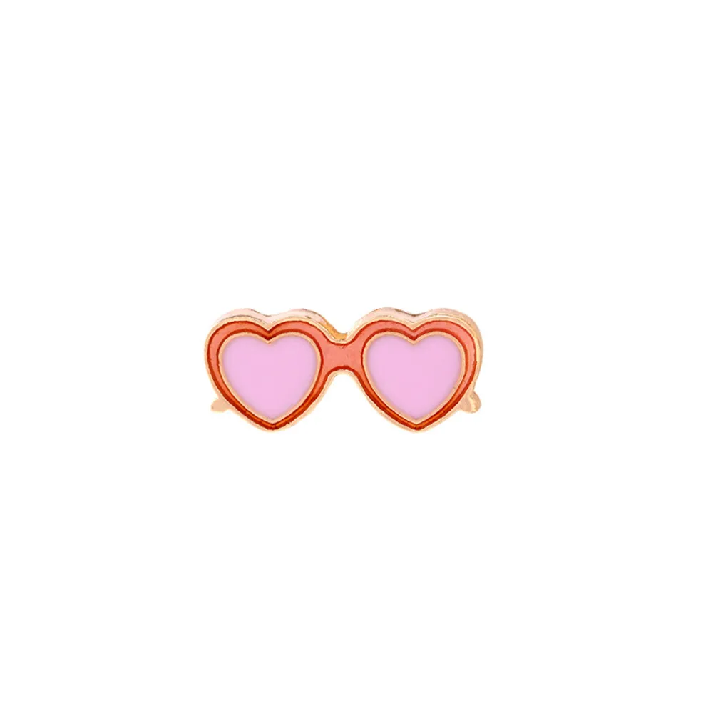 Vacation Coconut Tree Flamingo Heart Shape Alloy Metal Stoving Varnish Unisex Brooches display picture 13