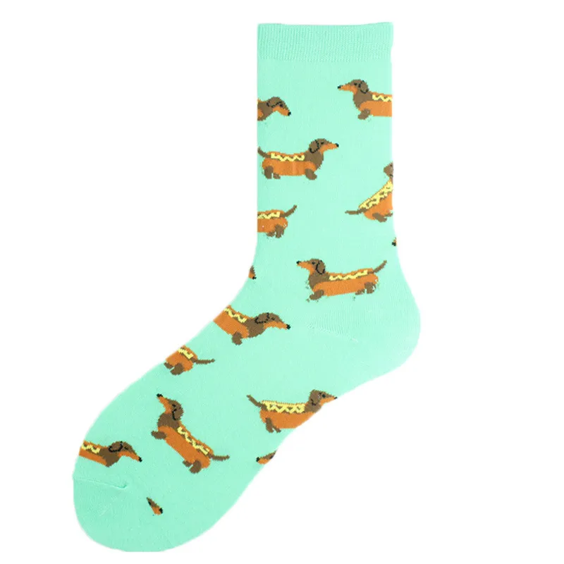 All Polyester Socks   Fashion Brand Animal Music Pepper Pattern Fashionable Polyester Socks Men's Medium Polyester Socks display picture 13