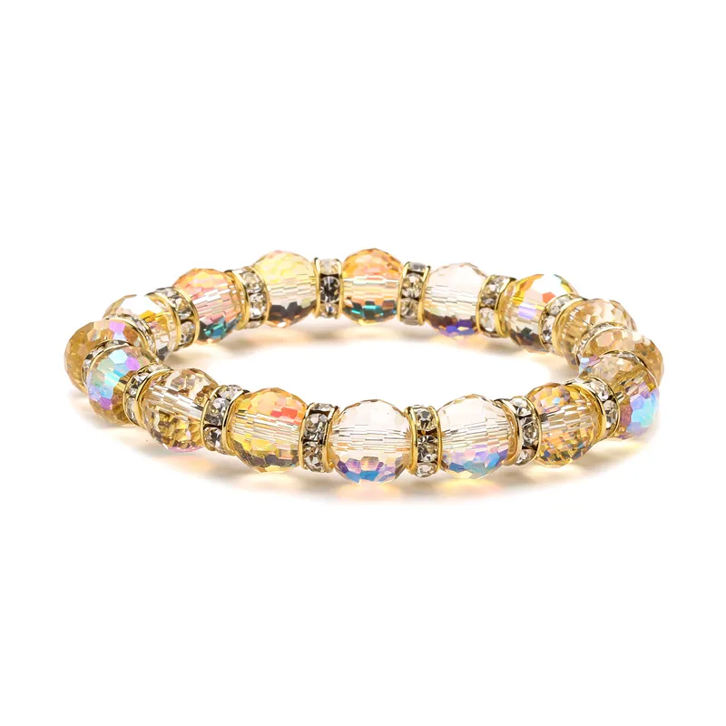 Ethnic Style Geometric Artificial Crystal Beaded Unisex Bracelets display picture 4