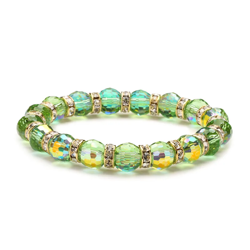 Ethnic Style Geometric Artificial Crystal Beaded Unisex Bracelets display picture 5