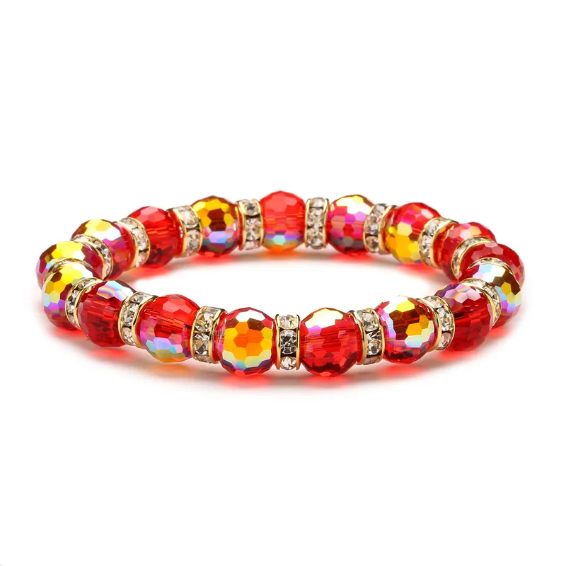 Ethnic Style Geometric Artificial Crystal Beaded Unisex Bracelets display picture 9
