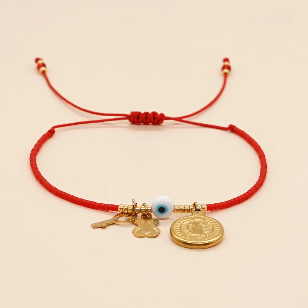 Wholesale Jewelry Ethnic Style Simple Style Star Moon Eye 304 Stainless Steel Plating Inlay Pendant Necklace display picture 2
