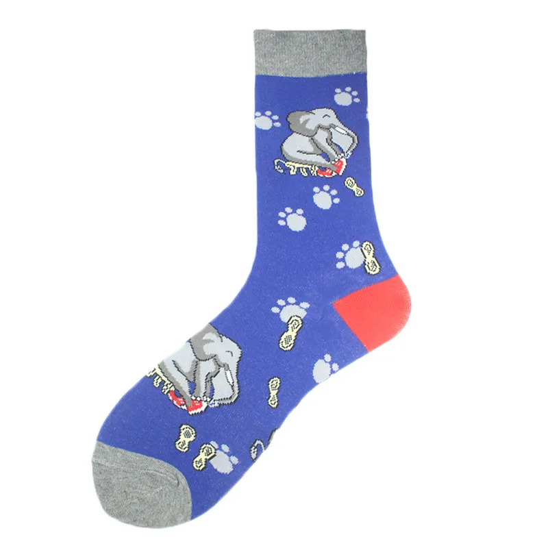 All Polyester Socks   Fashion Brand Animal Music Pepper Pattern Fashionable Polyester Socks Men's Medium Polyester Socks display picture 36