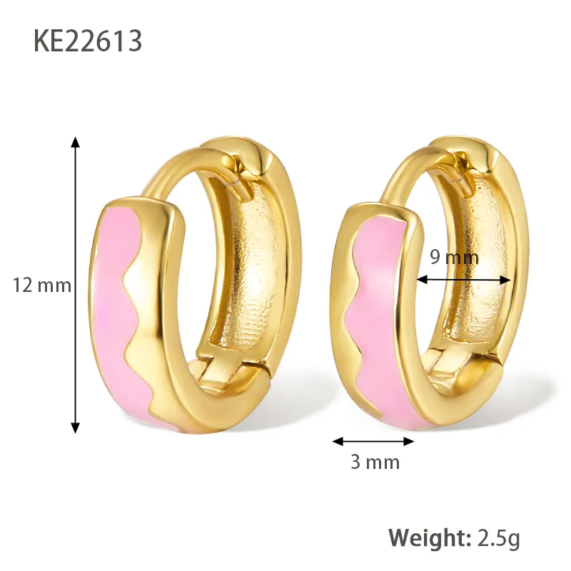 1 Pair 925 Sterling Silver Circle Round Hoop Earrings display picture 1