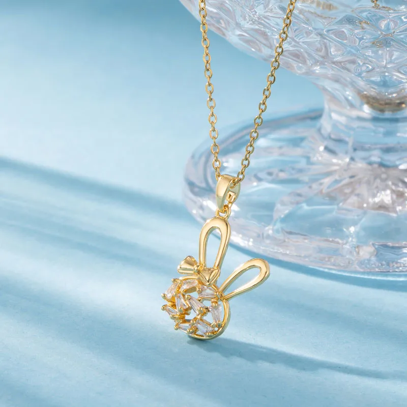 Stainless Steel Titanium Steel 18K Gold Plated Elegant Plating Inlay Sun Heart Shape Eye Zircon Pendant Necklace display picture 7