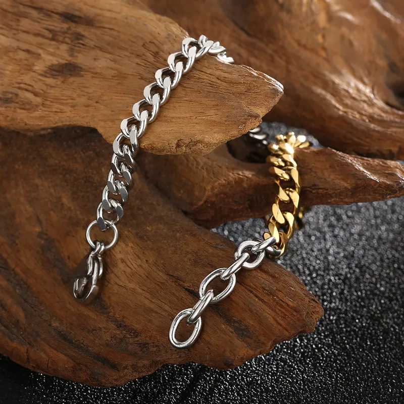 Stainless Steel 18K Gold Plated Casual Simple Style Plating Geometric Bracelets display picture 3