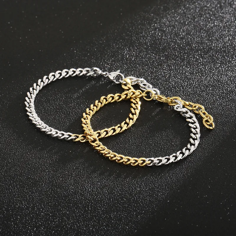 Stainless Steel 18K Gold Plated Casual Simple Style Plating Geometric Bracelets display picture 4