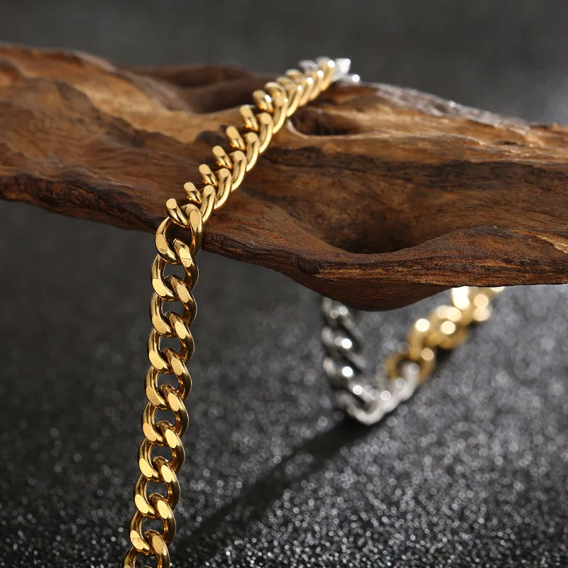 Stainless Steel 18K Gold Plated Casual Simple Style Plating Geometric Bracelets display picture 5