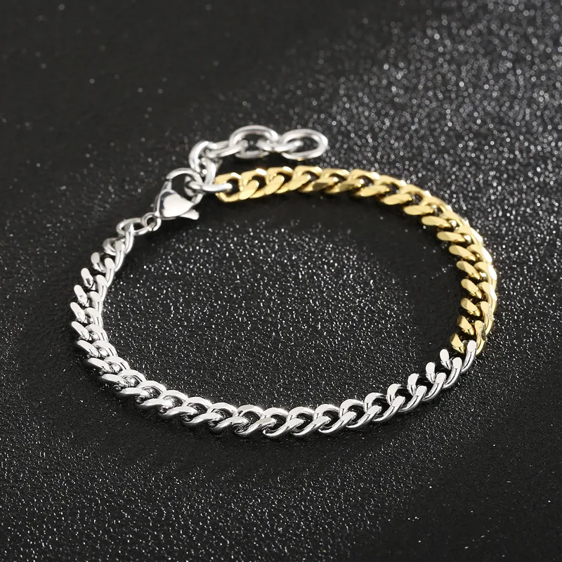 Stainless Steel 18K Gold Plated Casual Simple Style Plating Geometric Bracelets display picture 6