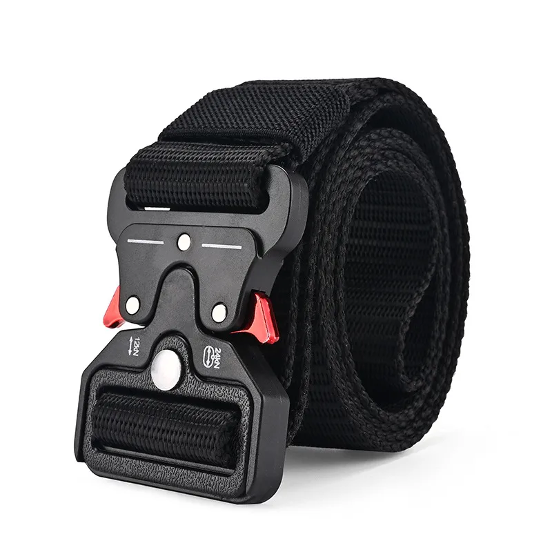 Basic Classic Style Solid Color Alloy Plastic Canvas Unisex Woven Belts display picture 6