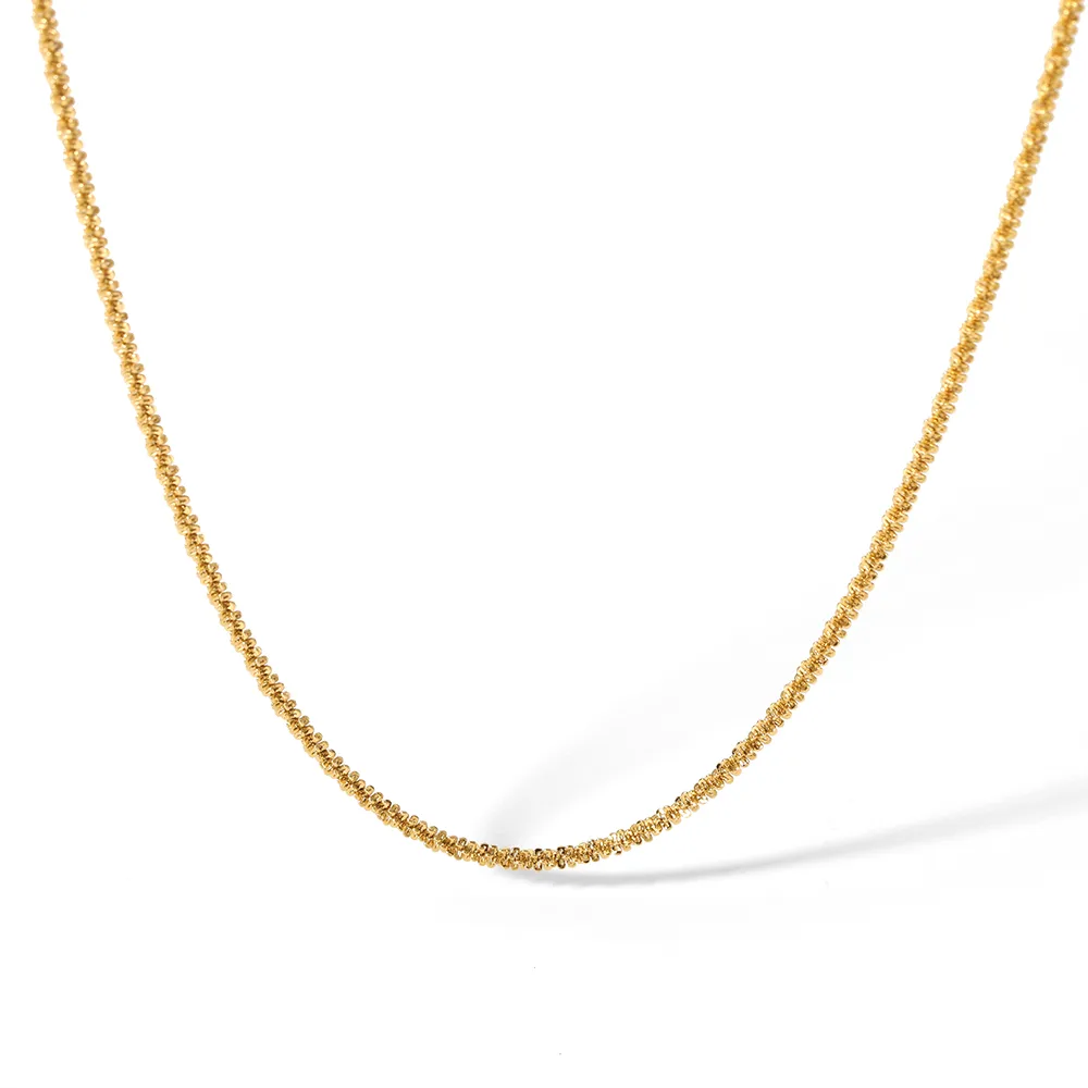 304 Stainless Steel 18K Gold Plated IG Style Plating Solid Color Bracelets Necklace display picture 2