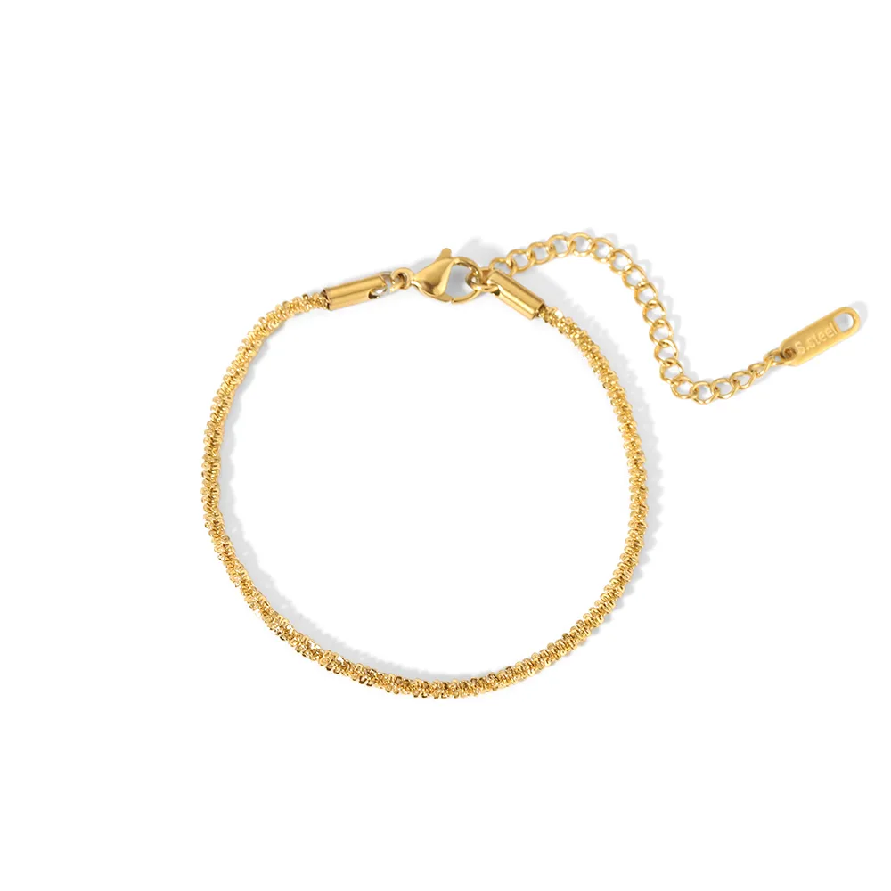 304 Stainless Steel 18K Gold Plated IG Style Plating Solid Color Bracelets Necklace display picture 1