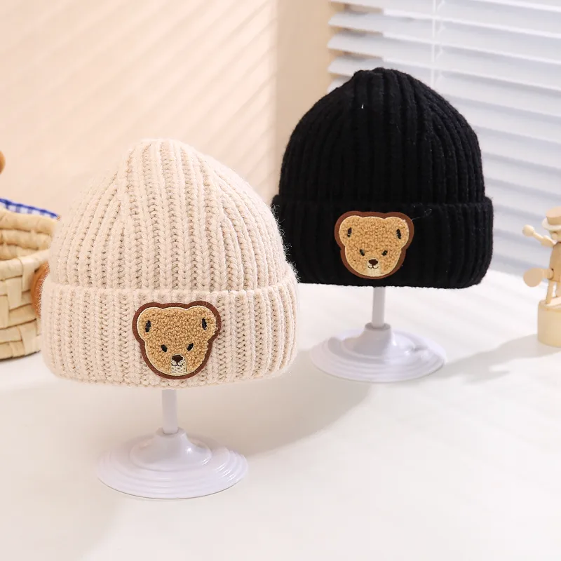 Children Unisex Casual Solid Color Bear Wool Cap display picture 19