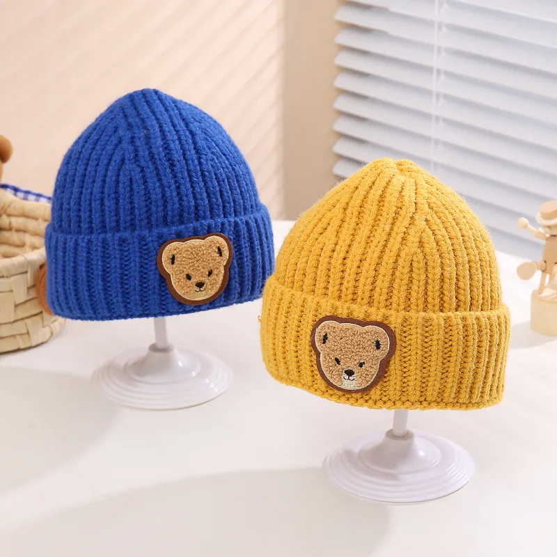 Children Unisex Casual Solid Color Bear Wool Cap display picture 18