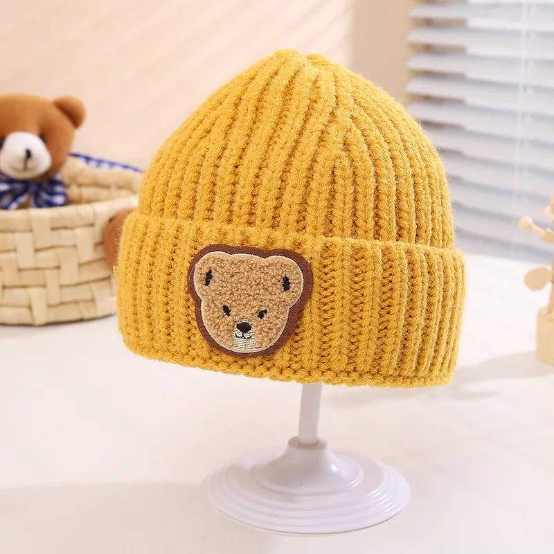 Children Unisex Casual Solid Color Bear Wool Cap display picture 16