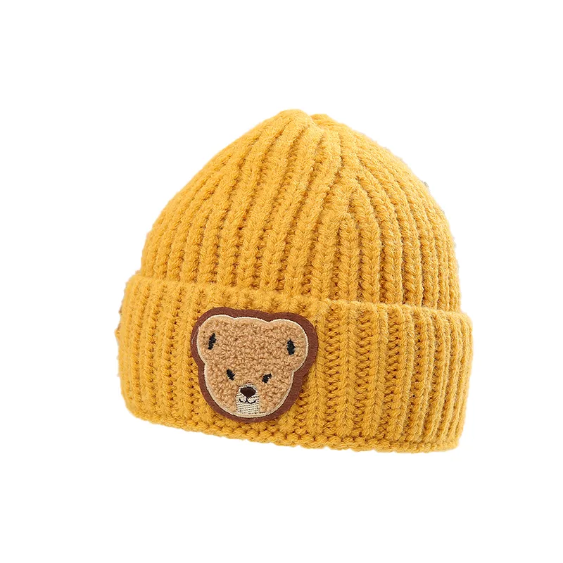 Children Unisex Casual Solid Color Bear Wool Cap display picture 15