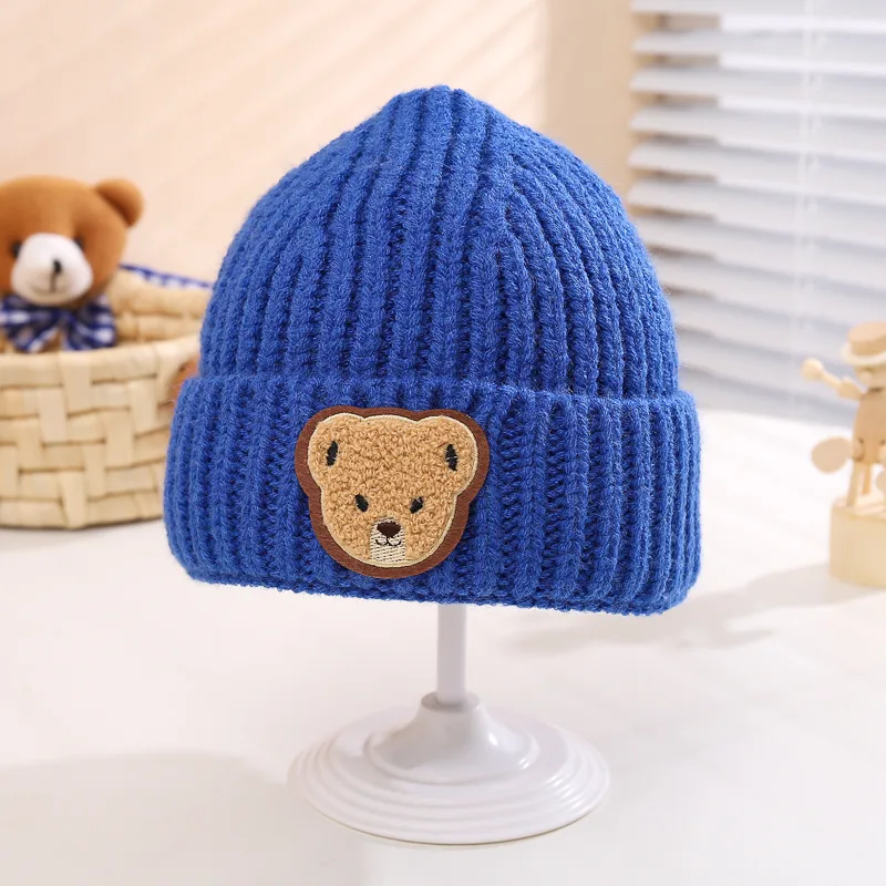Children Unisex Casual Solid Color Bear Wool Cap display picture 9
