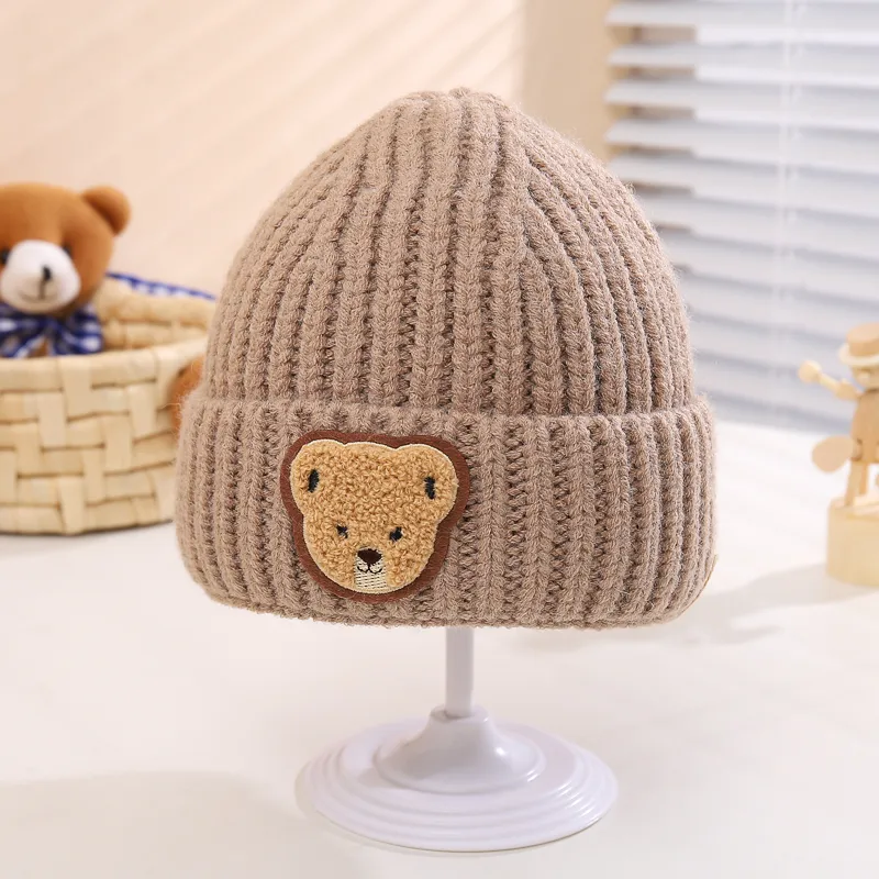 Children Unisex Casual Solid Color Bear Wool Cap display picture 10