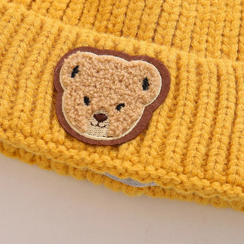 Children Unisex Casual Solid Color Bear Wool Cap display picture 12