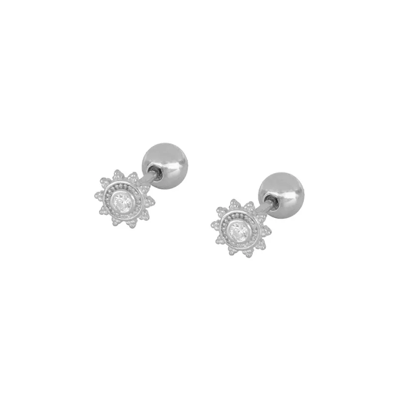 1 Pair Ig Style French Style Modern Style Round Plating Inlay Copper Pearl Zircon 18k Gold Plated Ear Cuffs Earrings Ear Studs display picture 10