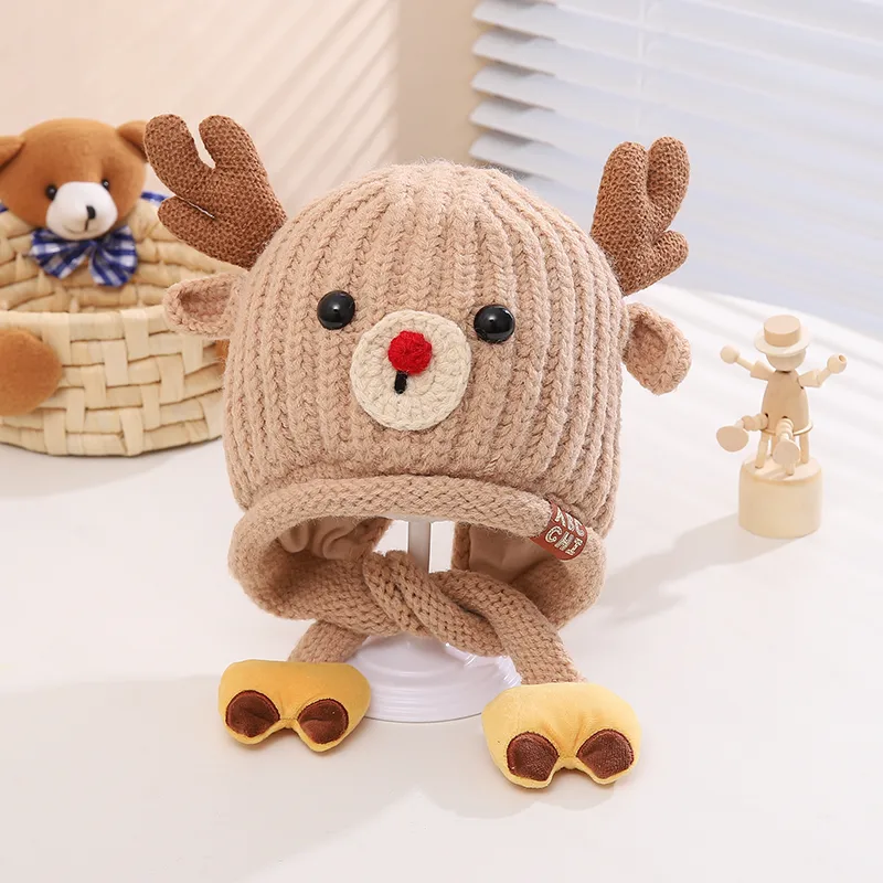 Children Unisex Casual Cute Deer Wool Cap display picture 11