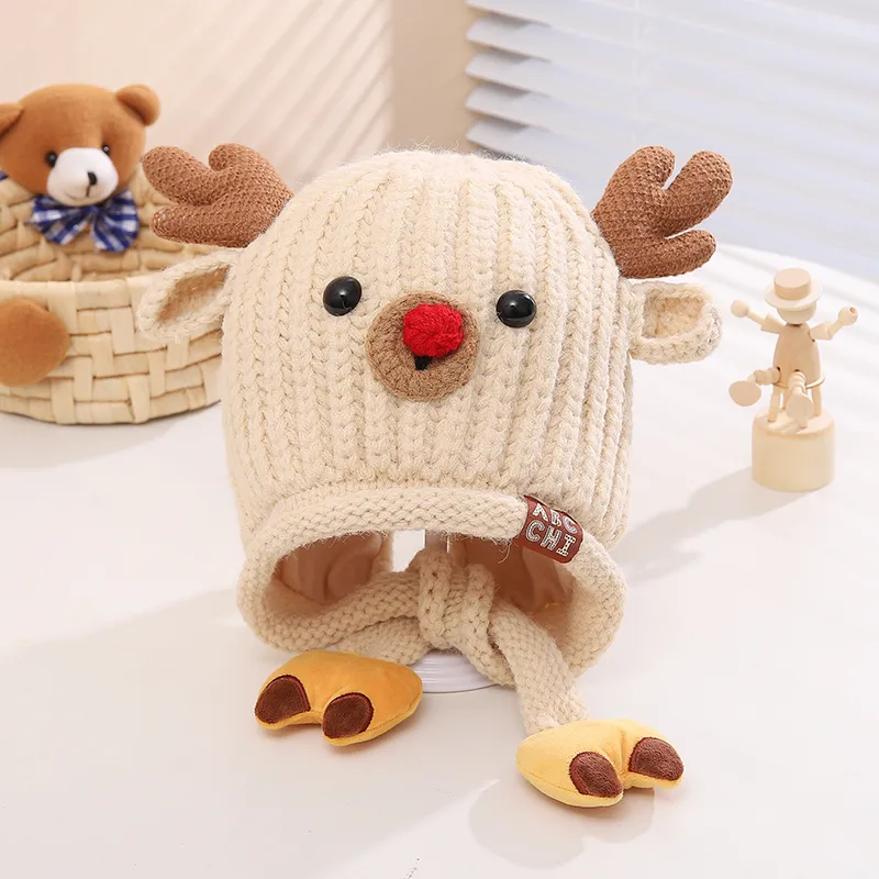 Children Unisex Casual Cute Deer Wool Cap display picture 13