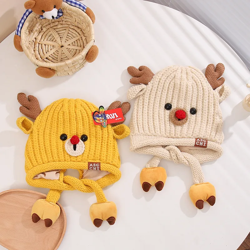 Children Unisex Casual Cute Deer Wool Cap display picture 7