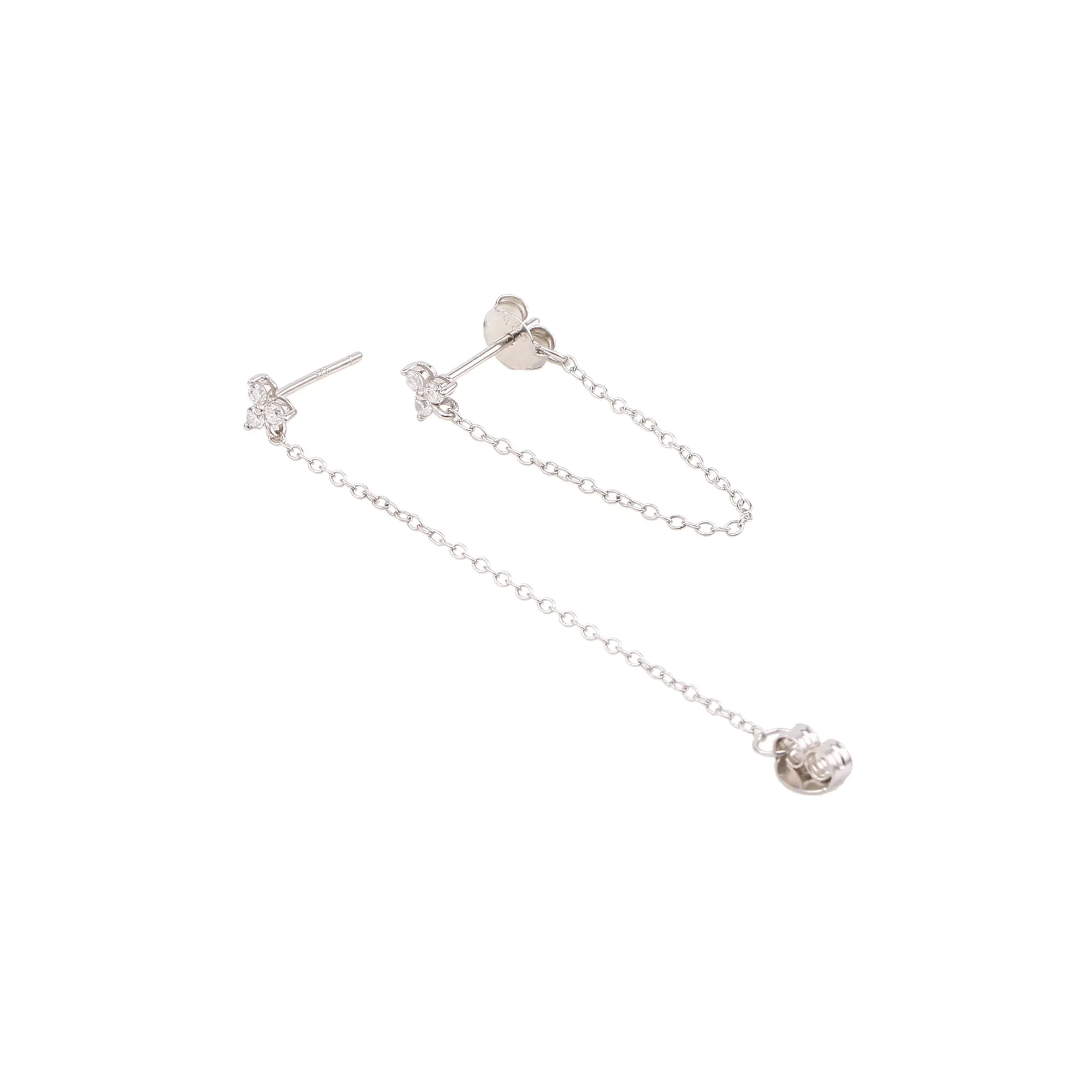 1 Pair 925 Sterling Silver Printing Drop Earrings display picture 3