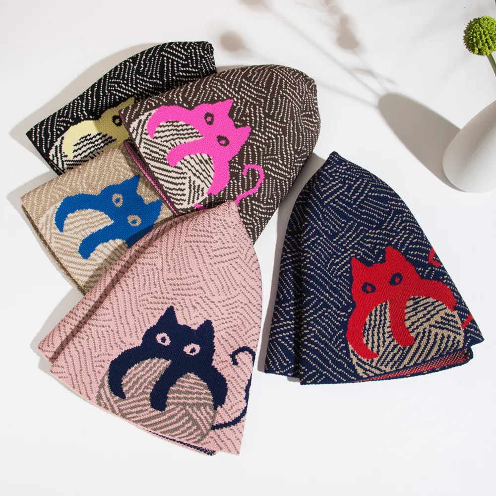 Unisex Ig Style Casual Cat Eaveless Bucket Hat display picture 3