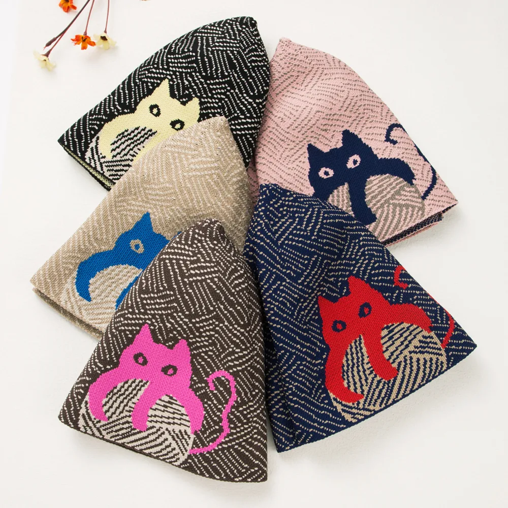 Unisex Ig Style Casual Cat Eaveless Bucket Hat display picture 2