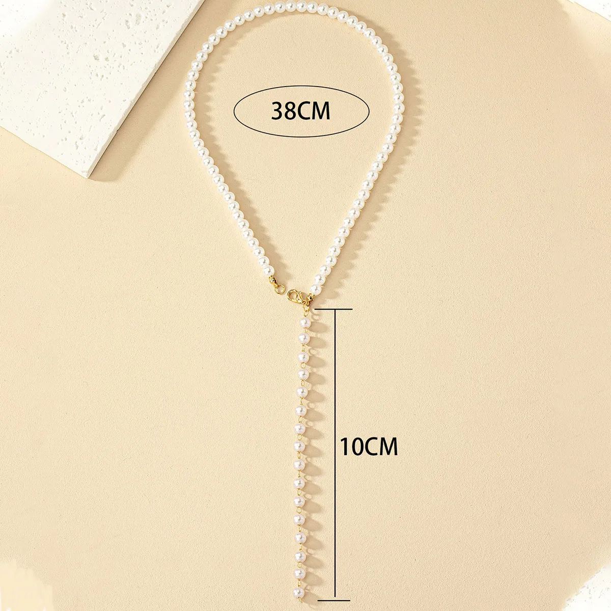 Lady Pearl Alloy Beaded Tassel Plating Women's Pendant Necklace display picture 6