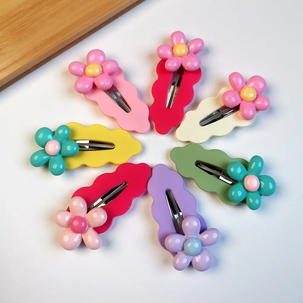 Women's Elegant Flower Resin Stoving Varnish Hair Clip display picture 2