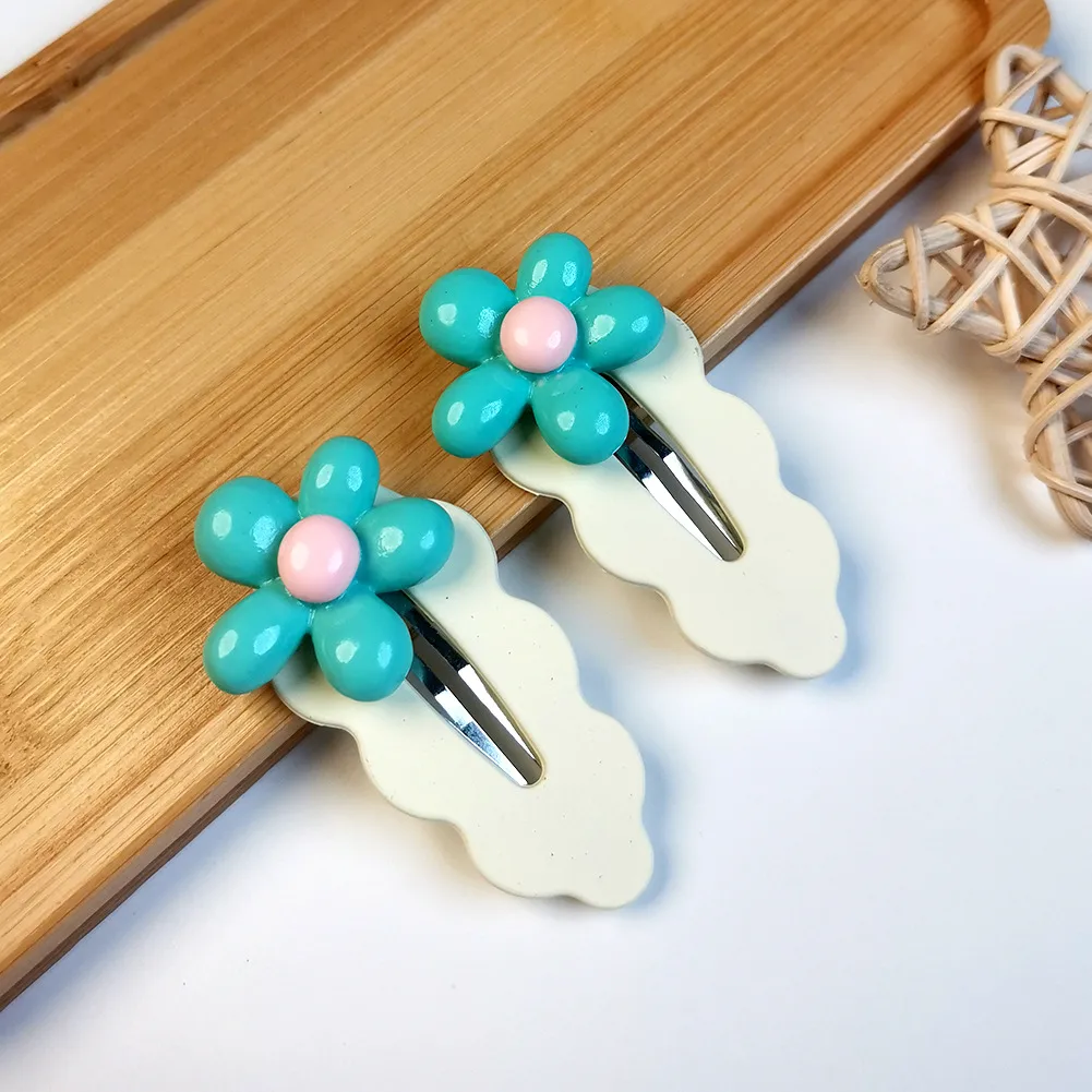 Women's Elegant Flower Resin Stoving Varnish Hair Clip display picture 5