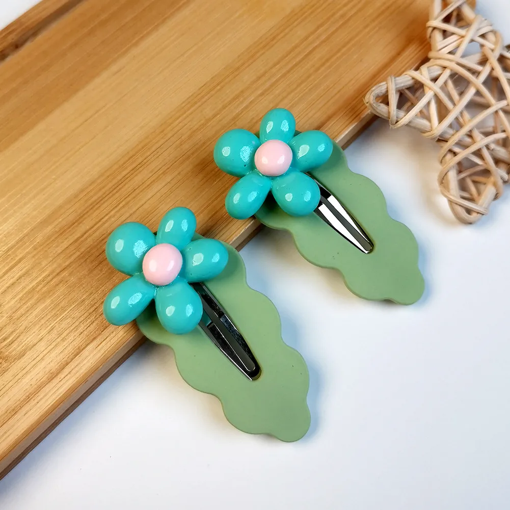 Women's Elegant Flower Resin Stoving Varnish Hair Clip display picture 10