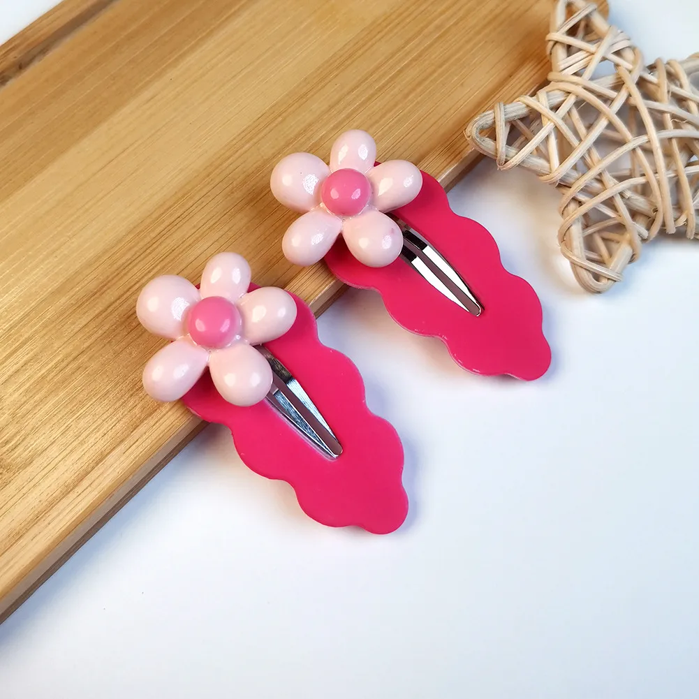 Women's Elegant Flower Resin Stoving Varnish Hair Clip display picture 11