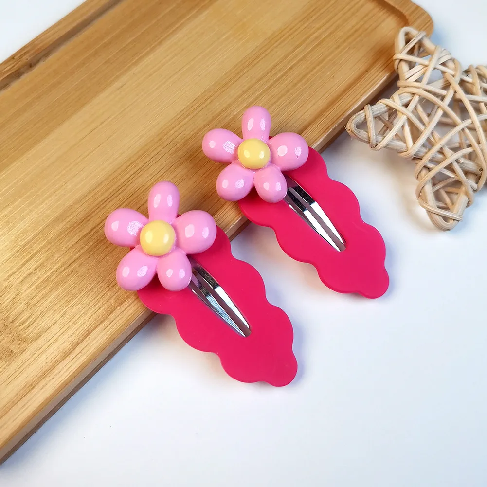 Women's Elegant Flower Resin Stoving Varnish Hair Clip display picture 12