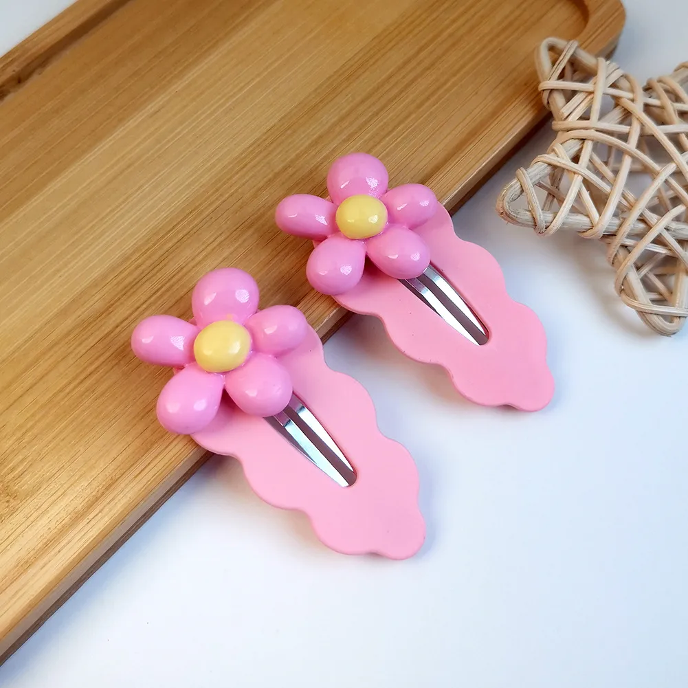 Women's Elegant Flower Resin Stoving Varnish Hair Clip display picture 14