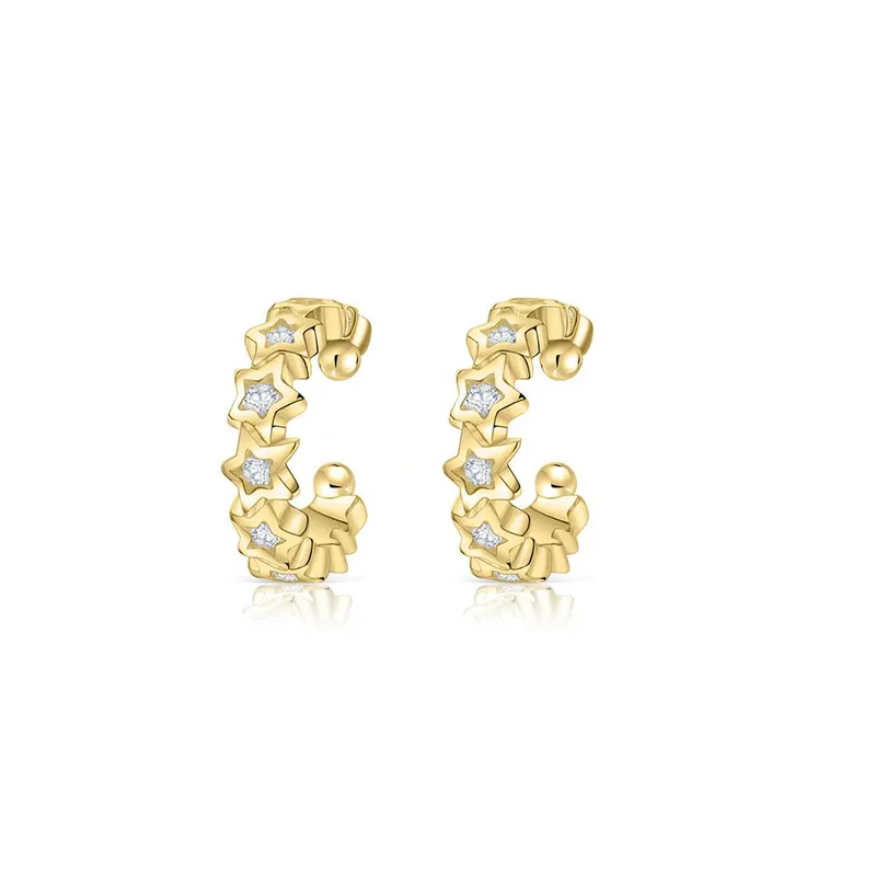 1 Pair Simple Style Solid Color Plating Inlay Copper Zircon Gold Plated Drop Earrings Ear Studs display picture 10