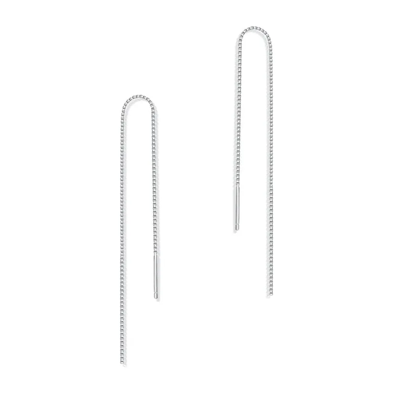 1 Pair Simple Style Solid Color Plating Inlay Copper Zircon Gold Plated Drop Earrings Ear Studs display picture 7