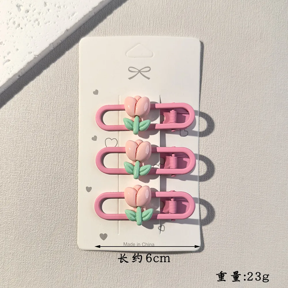 Cute Flower Resin Stoving Varnish Hair Clip display picture 2