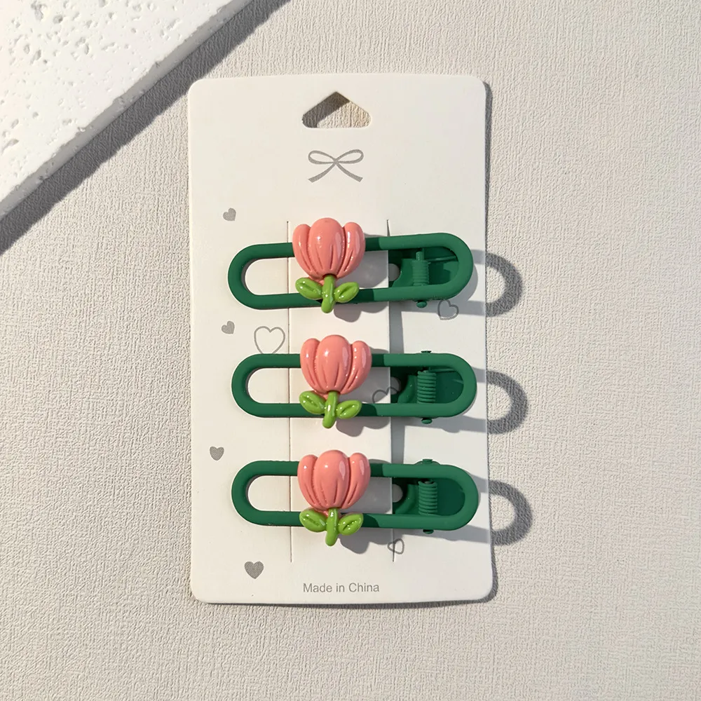 Cute Flower Resin Stoving Varnish Hair Clip display picture 10