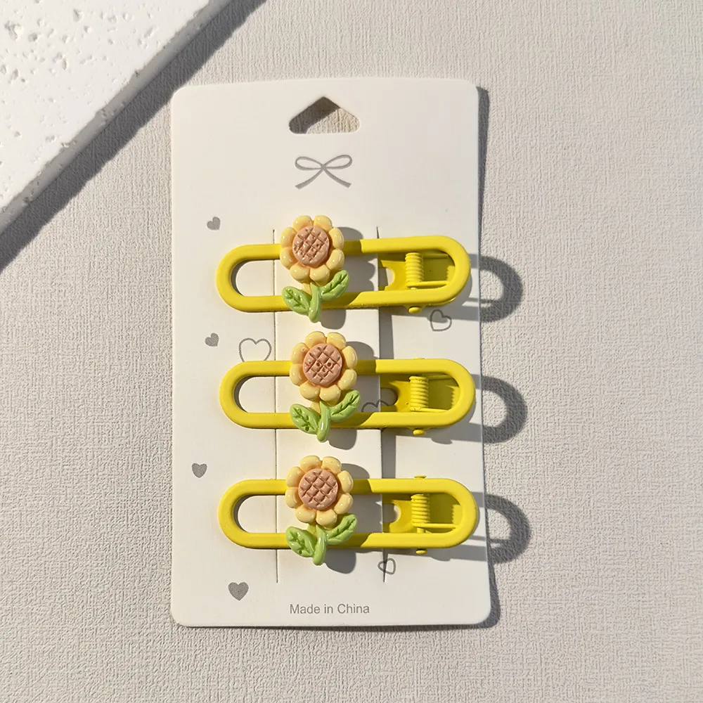 Cute Flower Resin Stoving Varnish Hair Clip display picture 11